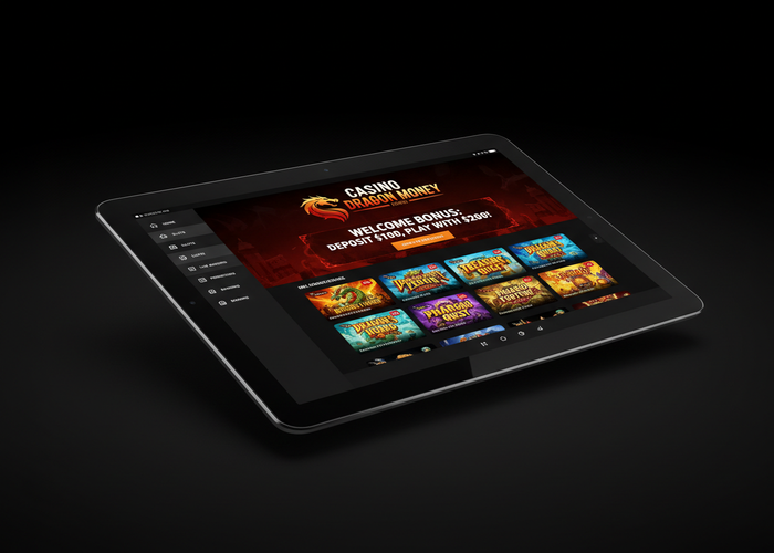 Casino Dragon Money Казино на планшете